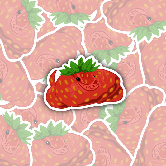 Strawberry Snake Sticker Decal