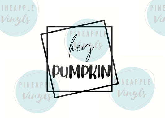 Hey Pumpkin Fall SVG PNG Digital Download