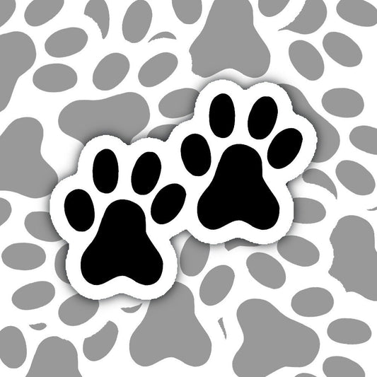 Dog Paws Sticker Decal, Dog Lover Gift, Dog Mom Gift, Dog Dad Gift, Perfect for Laptops, Notebooks, Water Bottles, Tablets, Phones