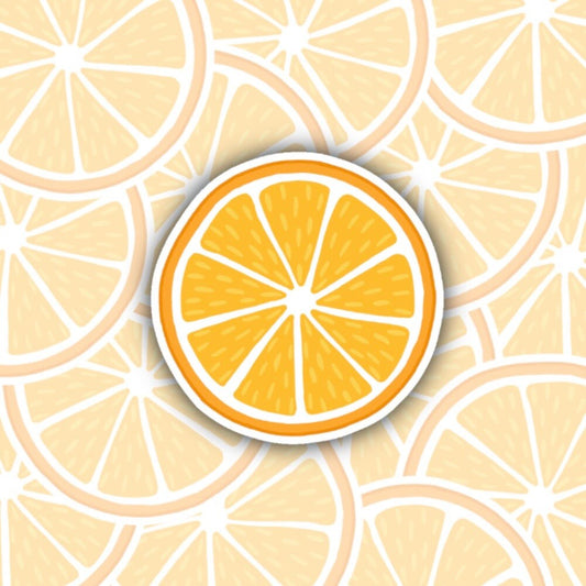 Sliced Orange Fruit Sticker Perfect for Crafting and Decorating, Laptop, iPad, Water Bottle Sticker