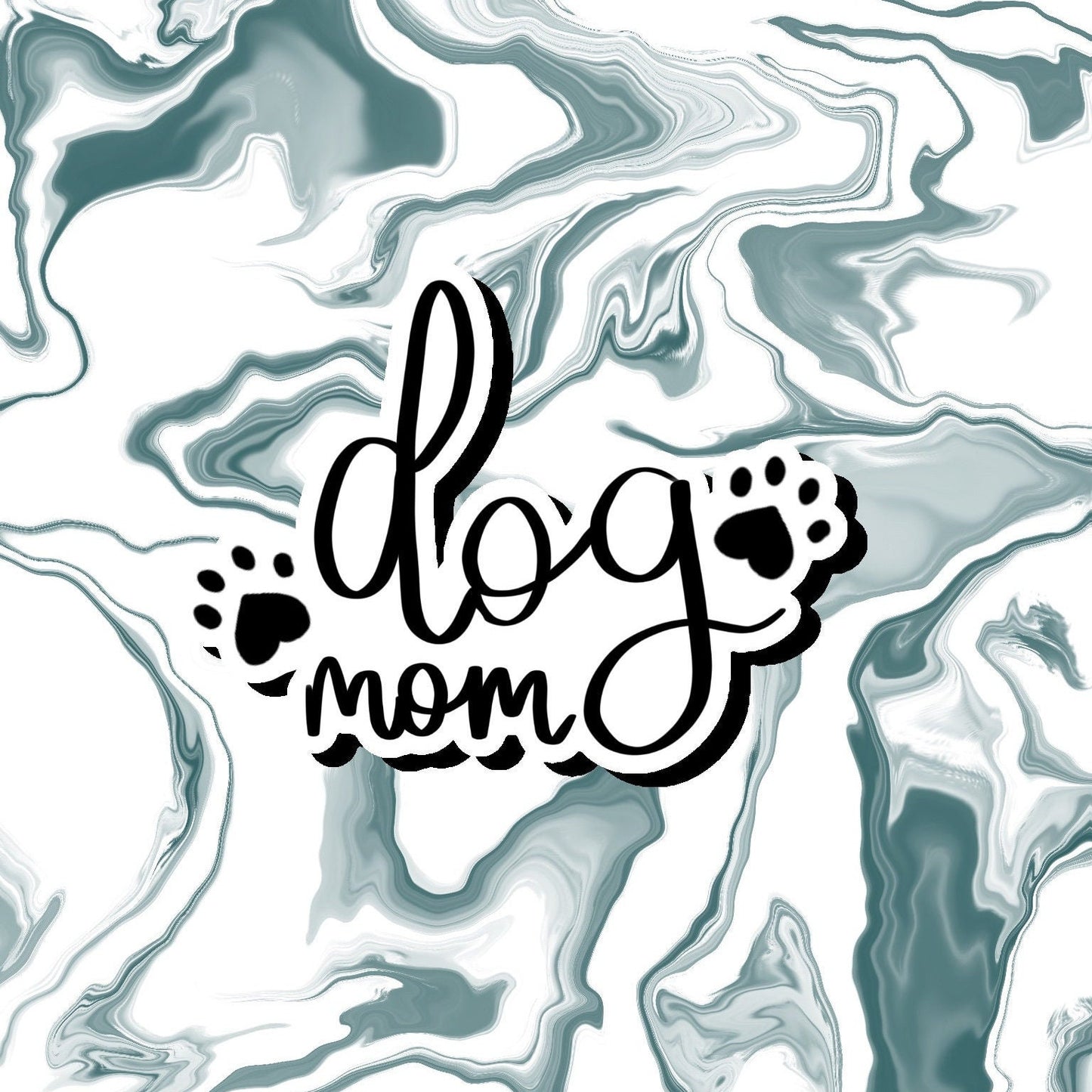 Handwritten Dog Mom Sticker Decal, Dog Mom Gift, Dog Lover Gift, Perfect for Laptops, Water Bottles, Notebooks, Tablets, Phones