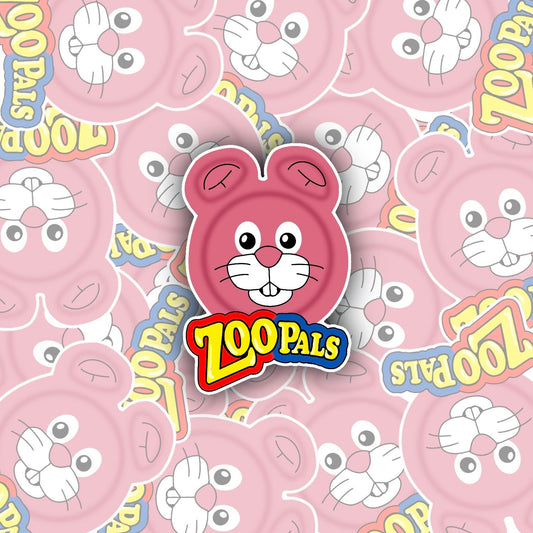 rabbit zoo pals plate sticker decal, Perfect for Notebooks, Laptops, Water Bottles, Phones, Tablets